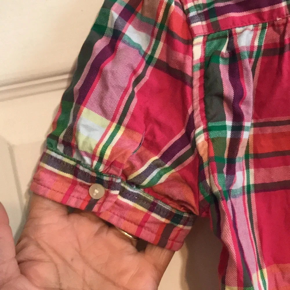 Girl’s Ralph Lauren Plaid Top